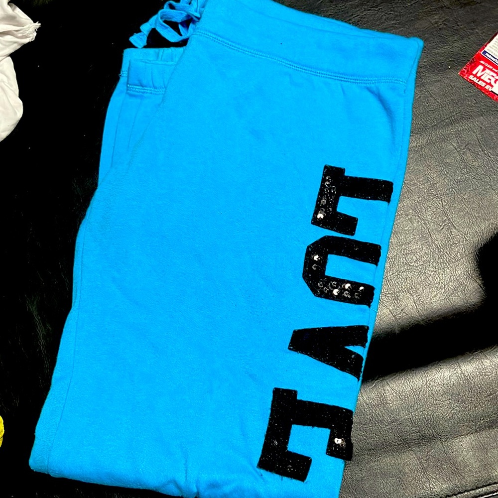 VS PINK Teal Sweats Size L